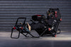 Faltbarer Gaming Stuhl mit Lenkradhalter, Pedalhalter und Schalthebel Halterung Next Level Racing F-GT Lite Schwarz (75 x 175 x 127 cm)