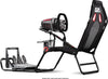 Faltbarer Gaming Stuhl mit Lenkradhalter, Pedalhalter und Schalthebel Halterung Next Level Racing F-GT Lite Schwarz (75 x 175 x 127 cm)