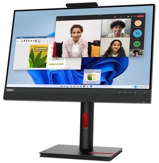 Full HD Monitor mit Touchscreen und Webcam Lenovo ThinkVision TIO24 Gen5 12NBGAT1EU 23.8" LED IPS