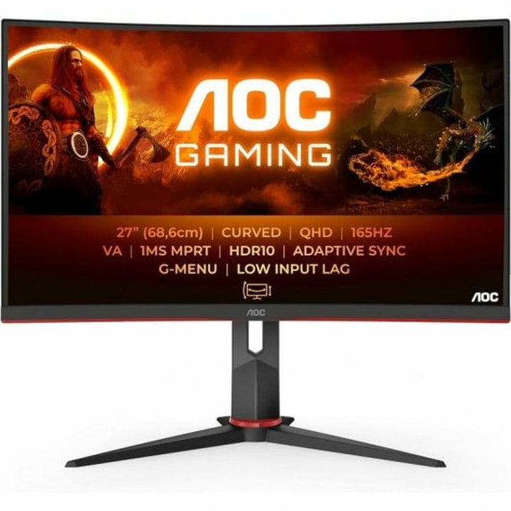 WQHD Gaming Monitor AOC CQ27G2S 27" 165Hz 4ms HDR10 VA Flicker free