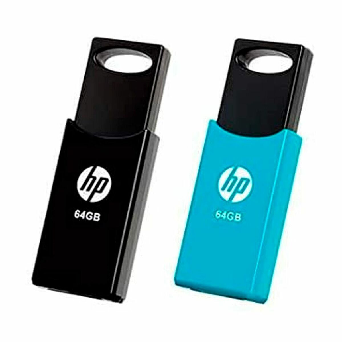 USB Pendrive HP 4712847099760 USB 2.0 64GB 2 Stück Schwarz 64 GB