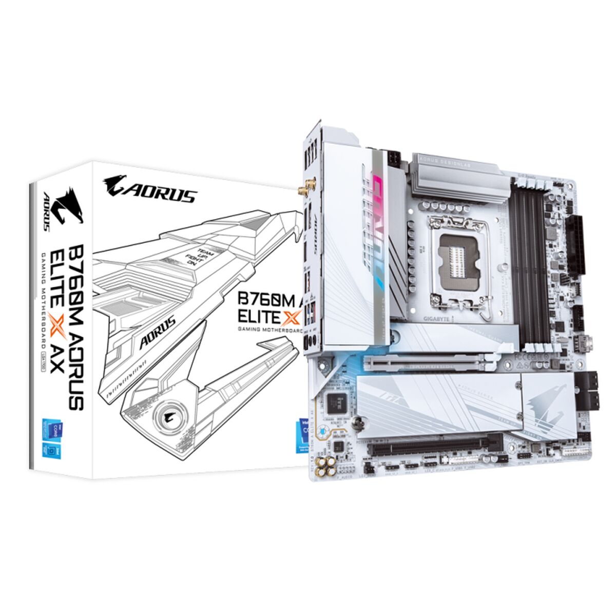 Motherboard Gigabyte B760M AORUS ELITE X AX 1700 MATX INTEL B760 EXPRESS LGA 1700