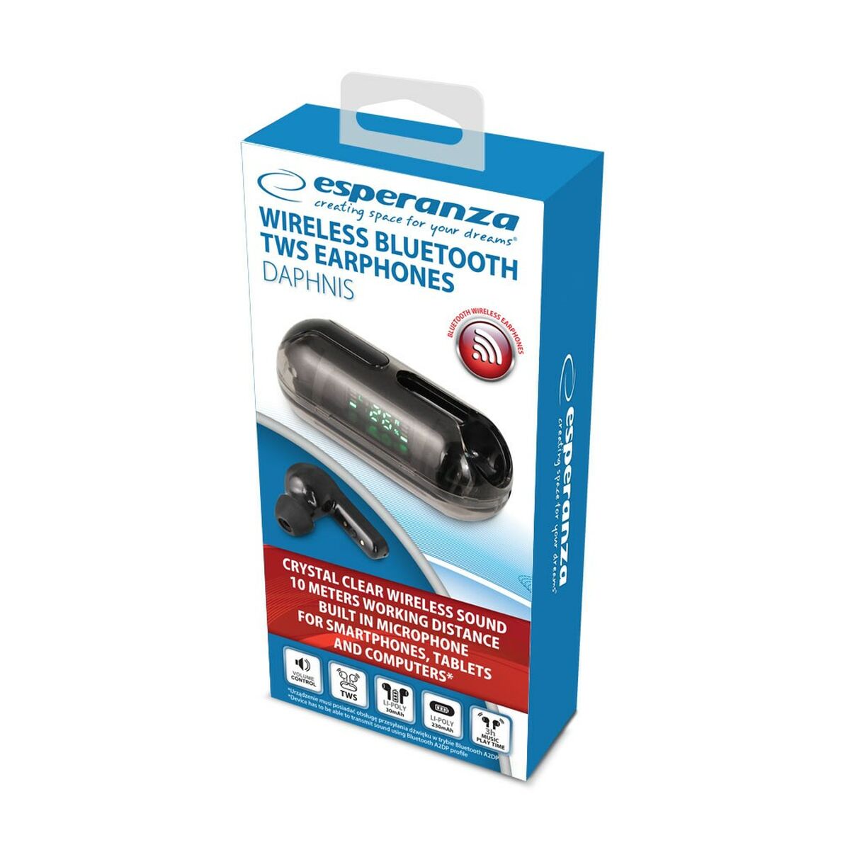 Bluetooth in Ear Headset Esperanza EH239K Schwarz