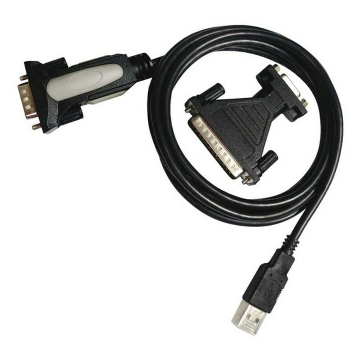 USB-zu-RS232-Adapter NANOCABLE 10.03.0002 1,8 m Schwarz 1,8 m