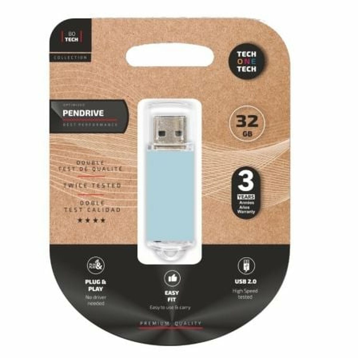 USB Pendrive Tech One Tech TEC3010-32 Blau 32 GB