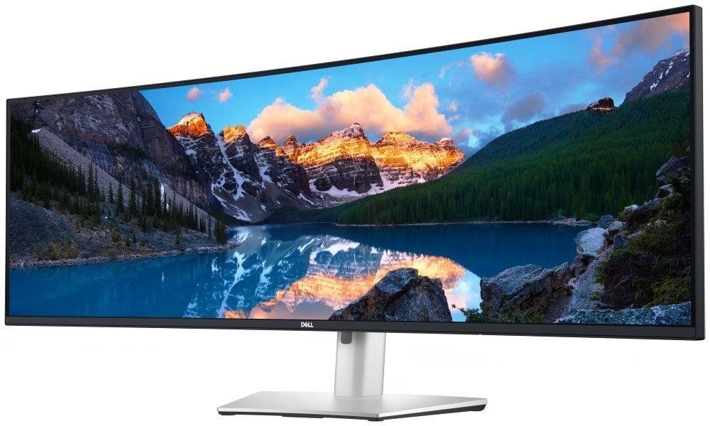 Curved DQHD Monitor Dell UltraSharp U4924DW 49" Silber 5K Ultra HD 5120 x 1440 Pixel Gekrümmt