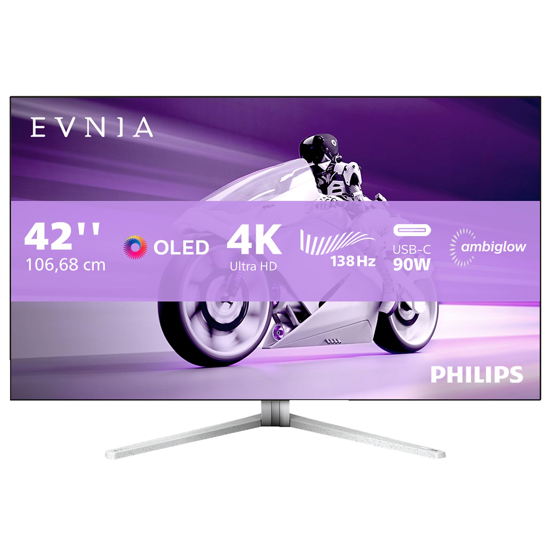 4K Ultra HD monitor with lighting Philips Evnia 42M2N8900 42" 120Hz 0.1ms