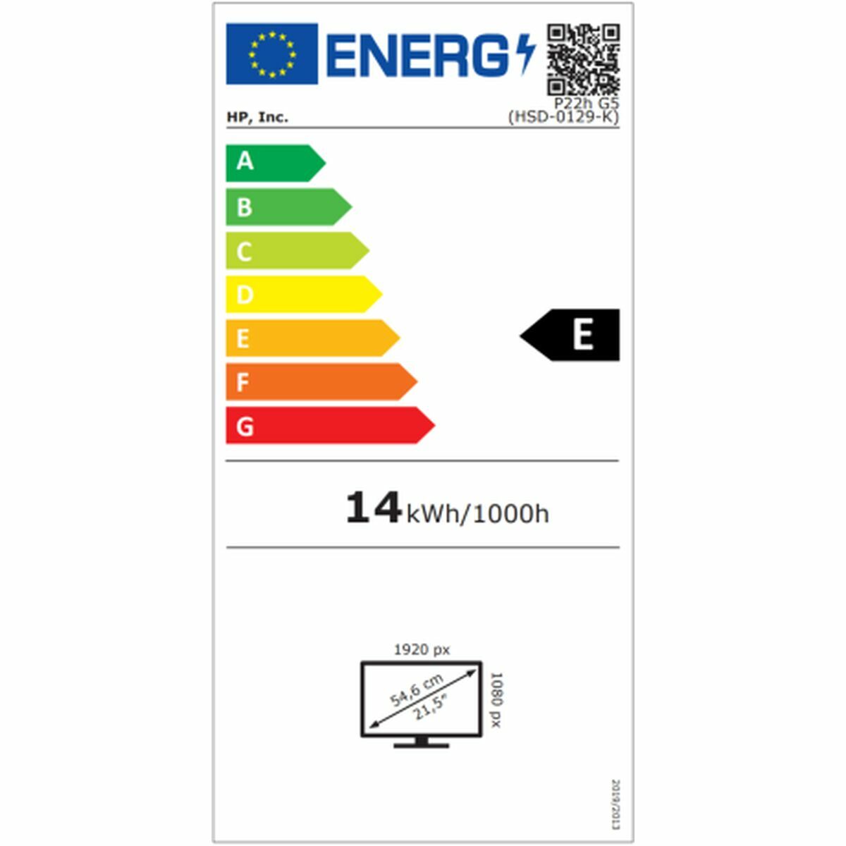 Full HD Monitor HP P22h G5 22"