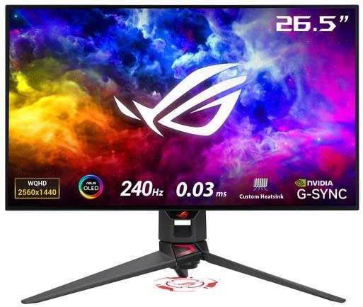 WQHD Gaming Monitor Asus ROG Swift PG27AQDM 27" 240Hz 0.03 ms HDR10 OLED Flicker free NVIDIA G-SYNC