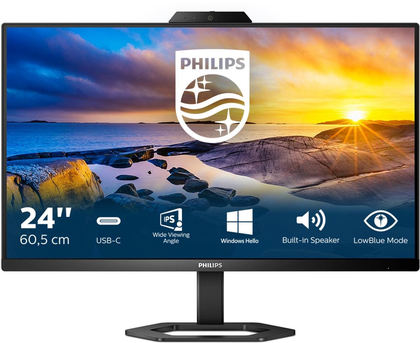 Monitor Philips 24E1N5300HE/00 FHD 23.8" LED IPS LCD Flicker free 75 Hz 50-60 Hz 23.8"