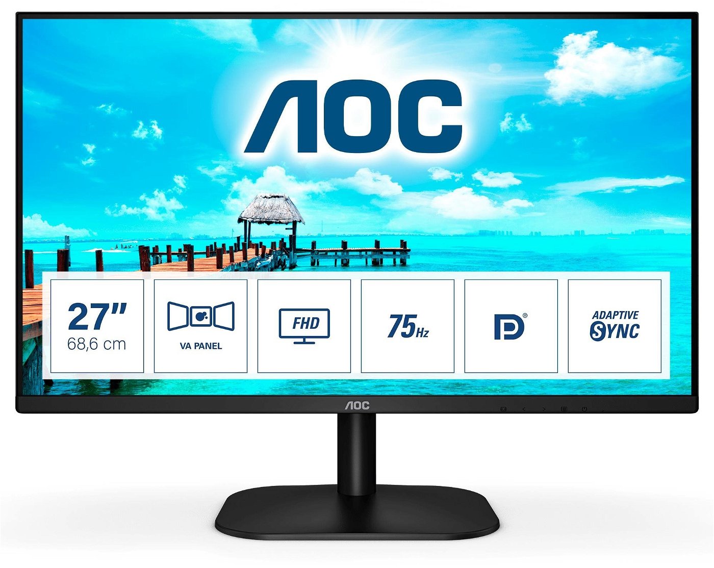 Full HD Monitor AOC 27B2QAM 27" LED VA Flicker free