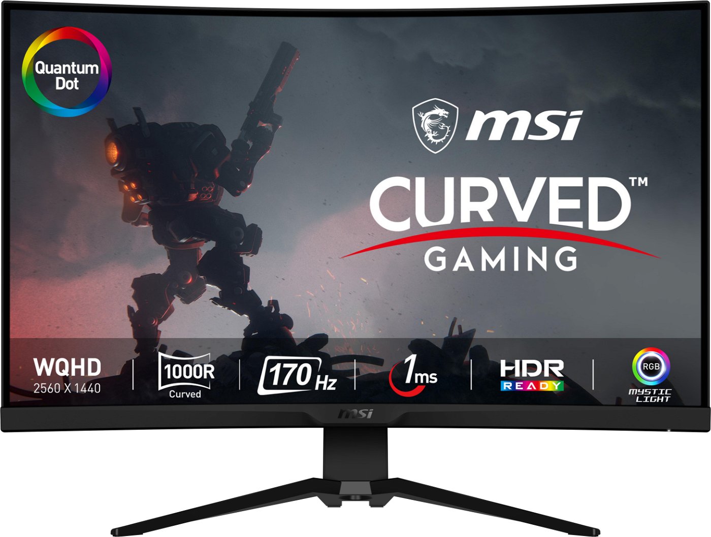 Curved WQHD Gaming Monitor MSI MAG 325CQRF-QD 32" 170Hz 1ms Gekrümmt