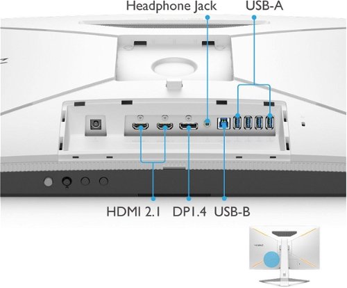 4K Ultra HD Monitor BenQ MOBIUZ EX2710U 27" 144Hz 1ms Weiß