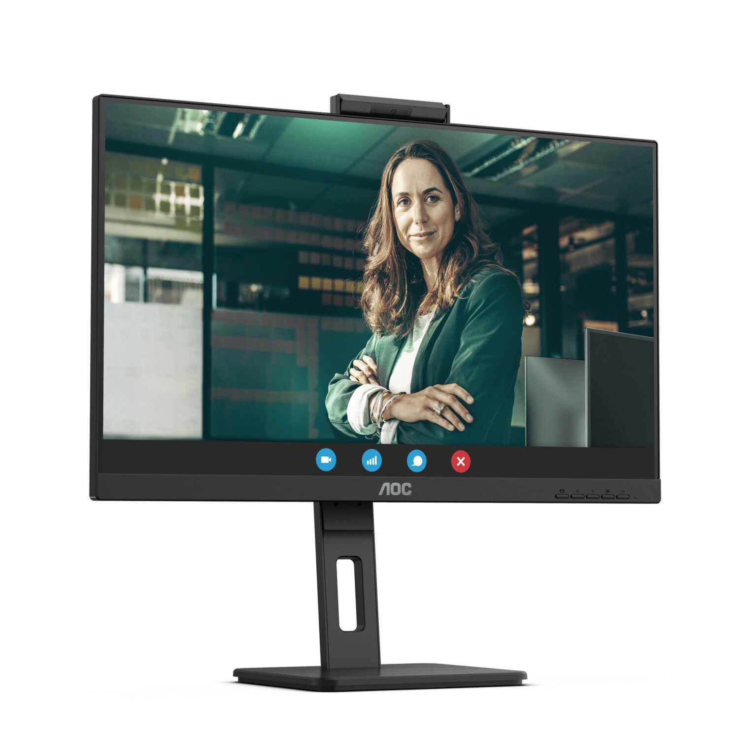 Full HD monitor with webcam AOC 24P3QW 23.8" IPS Flicker free