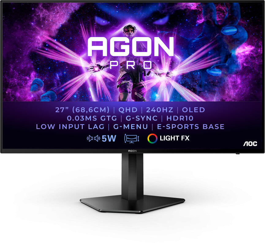 WQHD Gaming Monitor AOC AG276QZD 27" 240Hz 0.03ms