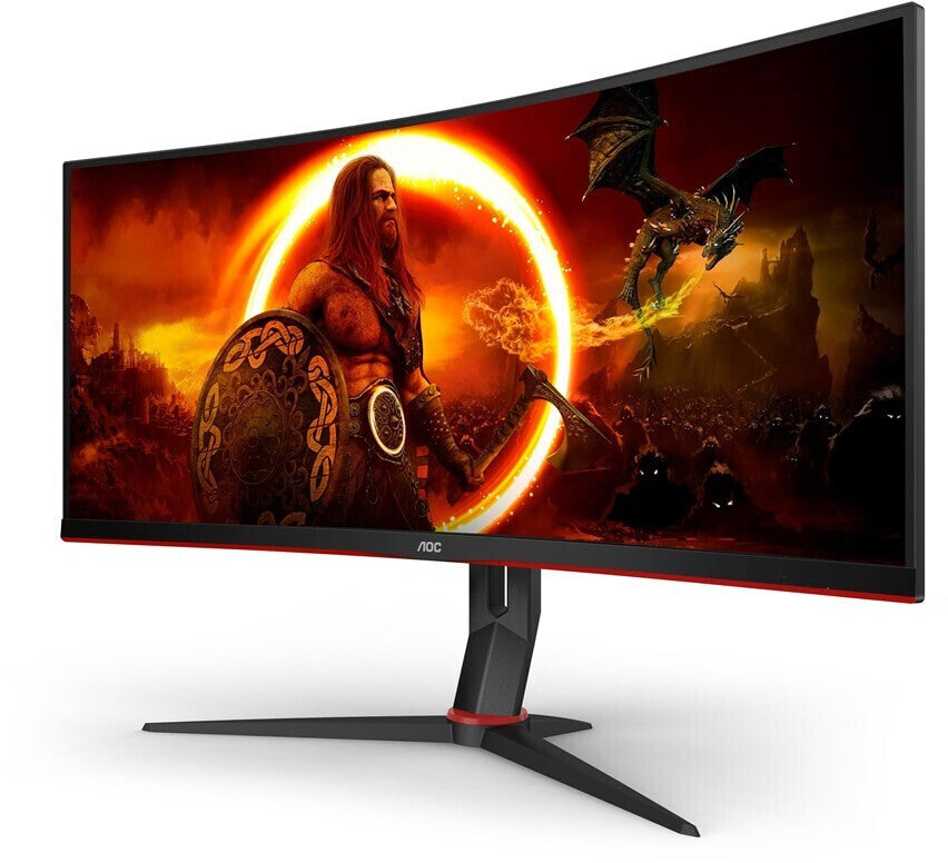 Curved UWQHD Gaming Monitor AOC G2 CU34G2XP/BK 34" 180Hz 1ms Gekrümmt