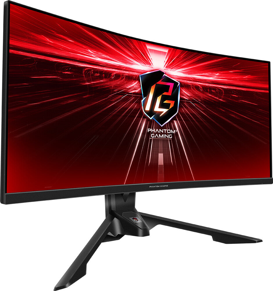 Curved UWQHD Gaming Monitor ASRock Phantom Gaming PG34WQ15R3A 34" 165Hz 4ms VA OLED Flicker free Gekrümmt