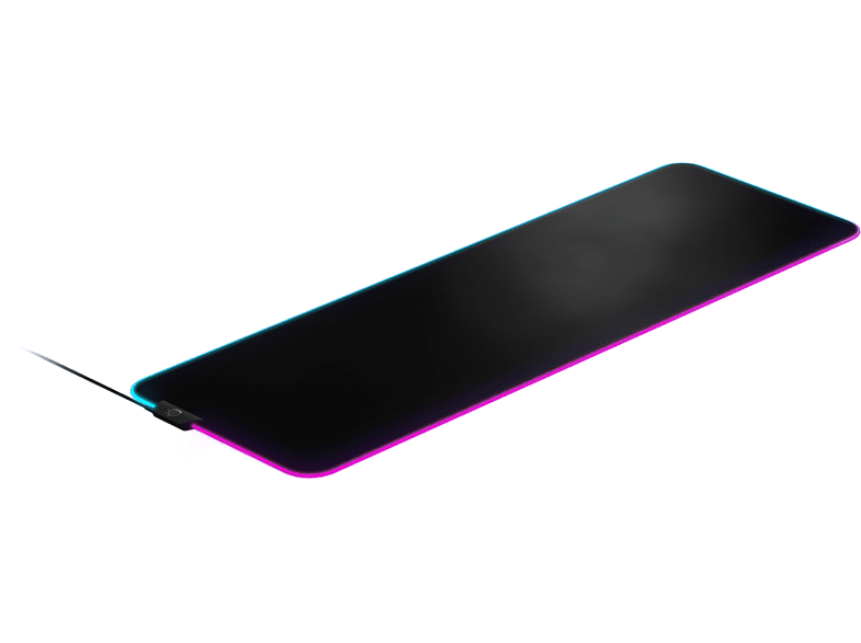 Gaming mouse pad with LED lighting SteelSeries QcK Prism Cloth XL Black (90 x 30 cm)