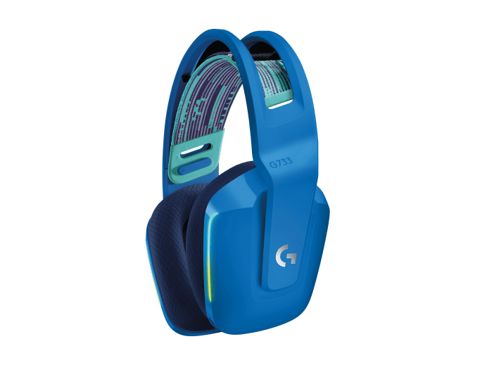 Wireless gaming headset with microphone Logitech G733 blue