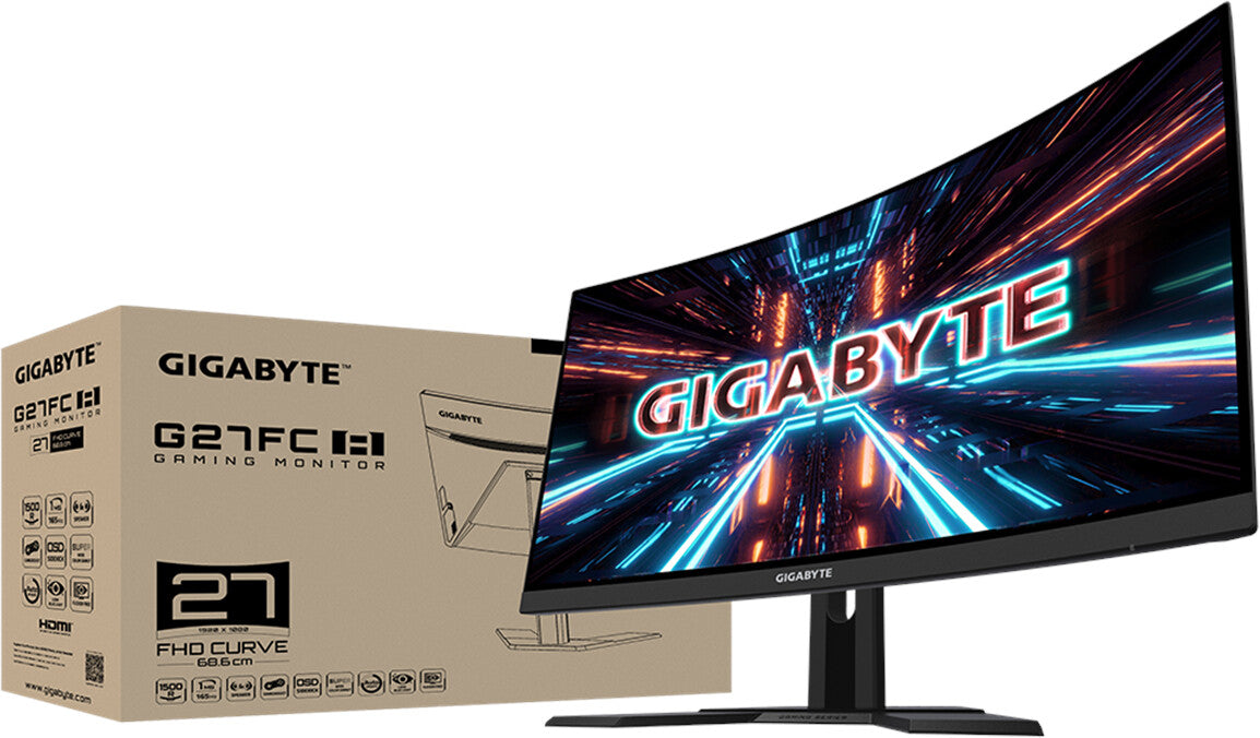 Curved Full HD Gaming Monitor Gigabyte G27FC A 27" 1ms 165Hz IPS FHD Curved