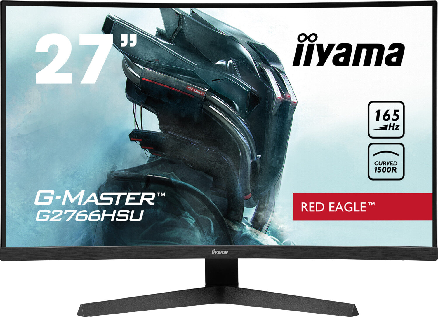 Curved Full HD Gaming Monitor Iiyama G-Master G2766HSU-B1 27" 1ms 165Hz LED VA AMD FreeSync Flicker free Curved