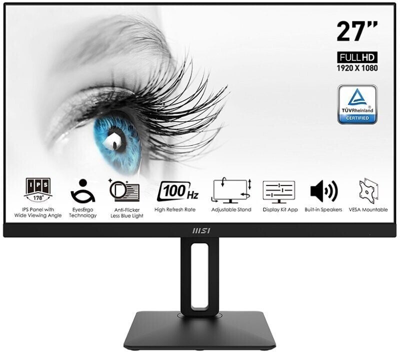 Full HD Monitor MSI PRO MP271AP 27" 100Hz IPS