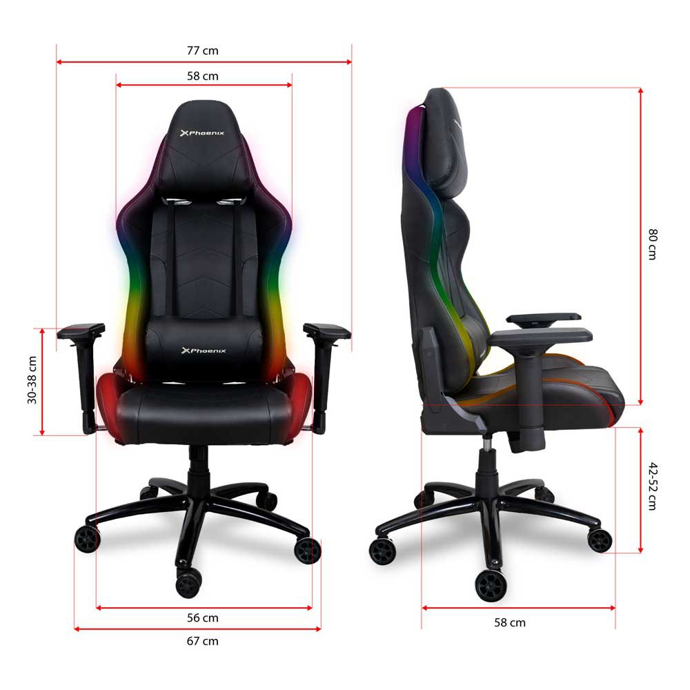 Gaming chair with lighting Phoenix Technologies Elite RGB