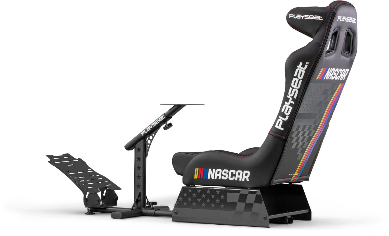 Gaming chair with steering wheel holder and pedal holder Playseat Pro Evolution - NASCAR Edition Black