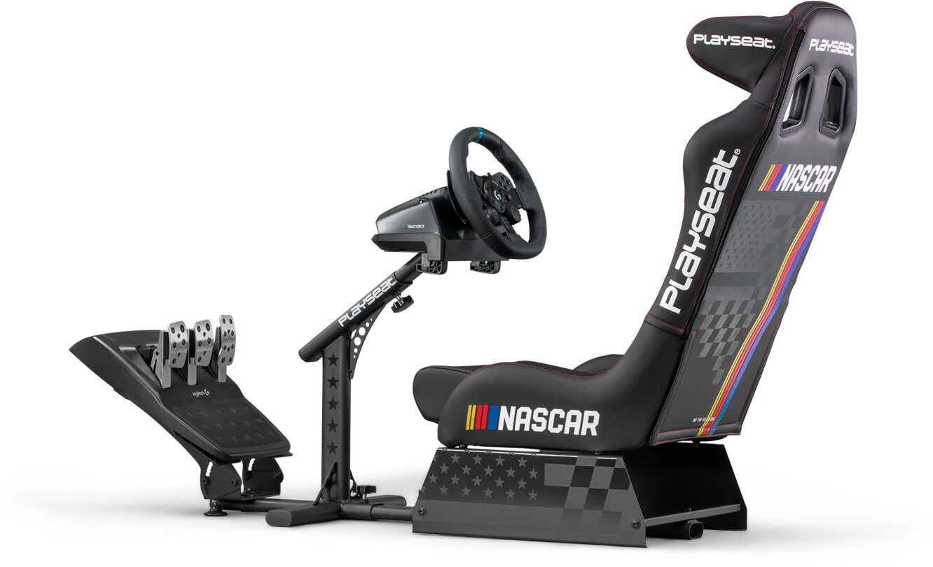 Gaming Stuhl mit Lenkradhalterung und Pedalhalterung Playseat Pro Evolution - NASCAR Edition Schwarz