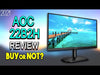 Load and play video in Gallery viewer, Monitor AOC 22B2H/EU 21.5&quot; WLED LED VA Flicker free 75 Hz 50-60 Hz