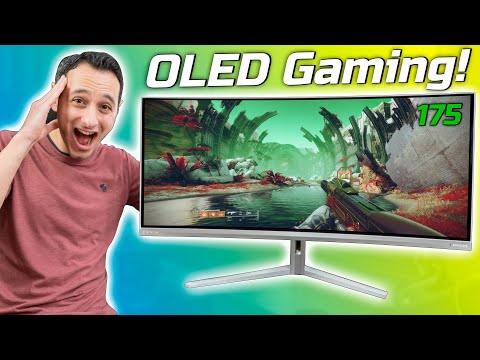 Curved UWQHD Gaming Monitor Philips Evnia 34M2C8600 34" 0.1ms 175Hz White OLED Flicker free Curved