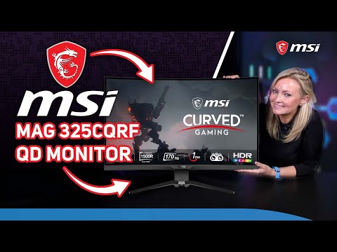 Curved WQHD Gaming Monitor MSI MAG 325CQRF-QD 32" 170Hz 1ms Curved