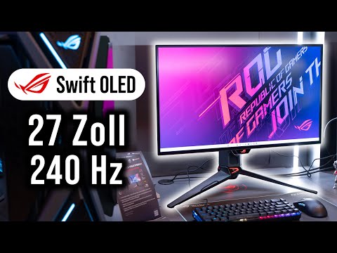 WQHD Gaming Monitor Asus ROG Swift PG27AQDM 27" 240Hz 0.03 ms HDR10 OLED Flicker free NVIDIA G-SYNC