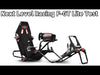 Laden und spielen Sie das Video im Galerie-Viewer ab, Faltbarer Gaming Stuhl mit Lenkradhalter, Pedalhalter und Schalthebel Halterung Next Level Racing F-GT Lite Schwarz (75 x 175 x 127 cm)