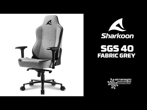 Gaming Stuhl Sharkoon Skiller SGS40 Fabric Grau oder Schwarz