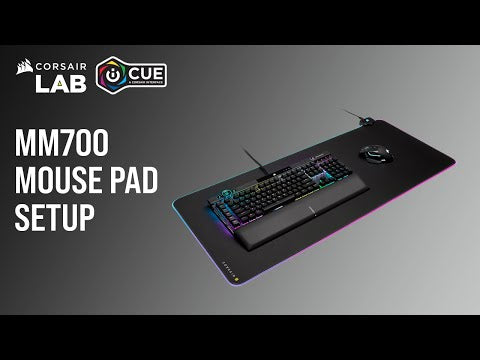 Gaming Mauspad mit Beleuchtung Corsair MM700 RGB Extended 3XL Schwarz (122 x 61 cm)