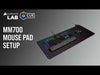 Load and play video in Gallery viewer, Gaming mouse pad with lighting Corsair MM700 RGB Extended 3XL Black (122 x 61 cm)