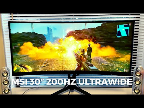 Curved UWFHD Gaming Monitor MSI Optix MAG301CR2 30" 200Hz 1ms Gekrümmt