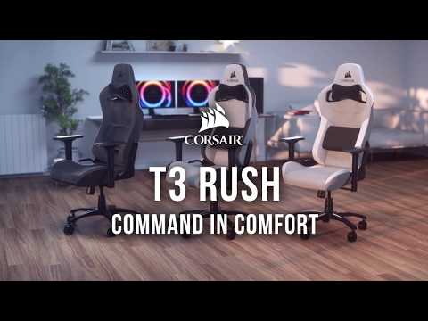 Gaming Stuhl Corsair T3 Rush Grau/Weiß