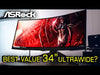 Laden und spielen Sie das Video im Galerie-Viewer ab, Curved UWQHD Gaming Monitor ASRock Phantom Gaming PG34WQ15R3A 34&quot; 165Hz 4ms VA OLED Flicker free Gekrümmt