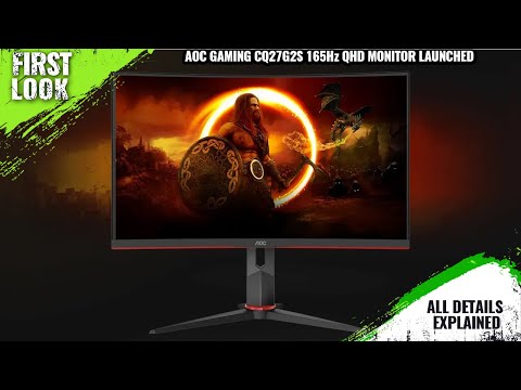 WQHD Gaming Monitor AOC CQ27G2S 27" 165Hz 4ms HDR10 VA Flicker free