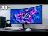 Laden und spielen Sie das Video im Galerie-Viewer ab, Curved UWQHD Gaming Monitor Asus ROG Swift PG34WCDM 34&quot; 240Hz 0.03ms Gekrümmt