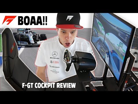 Gaming Stuhl für Rennspiele mit Lenkradhalterung und Pedalhalterung Next Level Racing F-GT Formula and GT Simulator Cockpit