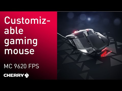 Optische Gaming Maus mit Beleuchtung CHERRY MC 9620 FPS 12000 DPI 9 Tasten RGB