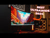 Laden und spielen Sie das Video im Galerie-Viewer ab, Curved UWQHD Gaming Monitor Asus ROG Swift PG34WCDM 34&quot; 240Hz 0.03ms Gekrümmt