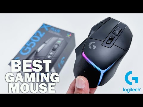 Optische Gaming Maus mit Beleuchtung Logitech G502 X PLUS Wireless schwarz 25600 DPI 13 Tasten RGB