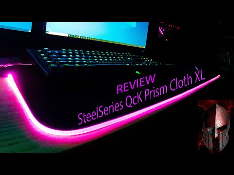 Gaming mouse pad with LED lighting SteelSeries QcK Prism Cloth XL Black (90 x 30 cm)