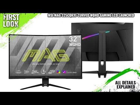 Curved WQHD Gaming Monitor MSI MAG 325CQRXF 32" 170Hz 1ms Curved