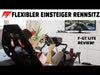 Laden und spielen Sie das Video im Galerie-Viewer ab, Faltbarer Gaming Stuhl mit Lenkradhalter, Pedalhalter und Schalthebel Halterung Next Level Racing F-GT Lite Schwarz (75 x 175 x 127 cm)