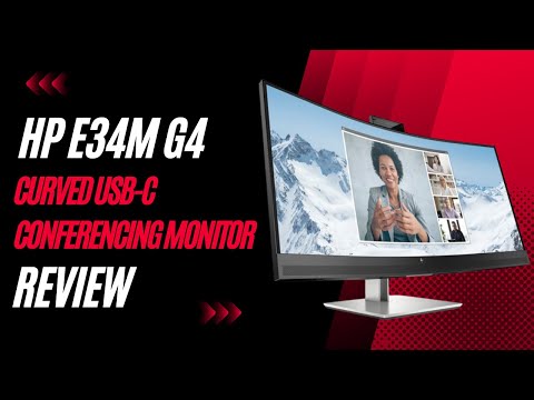 Curved UWQHD monitor with webcam HP E34M G4 34" curved